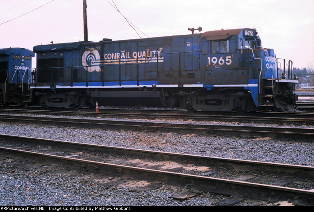 Conrail power at Dewitt yard